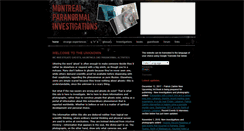 Desktop Screenshot of montrealparanormal.com